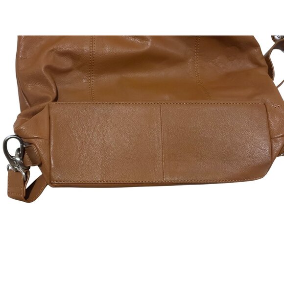 Genicci Leather Backpack Tablet Compartment Adjustable Convertible 100% Leather - Picture 16 of 16